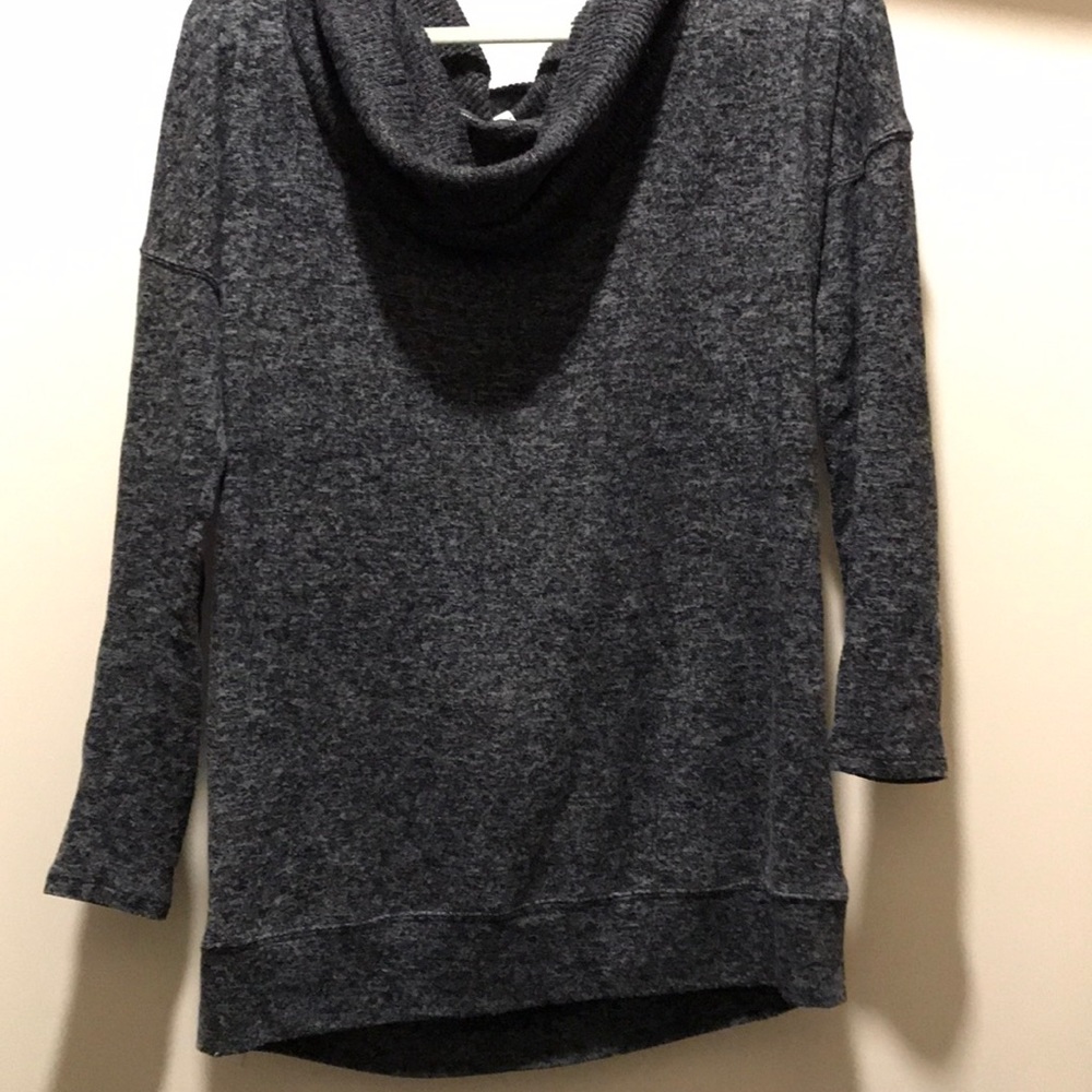 Charcoal cowl neck sweater